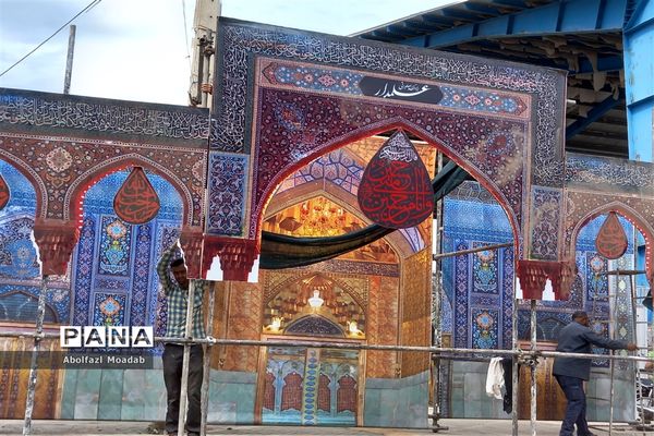 سیاه‌پوش شدن خیابان‌های خلیل‌آباد در ماه محرم