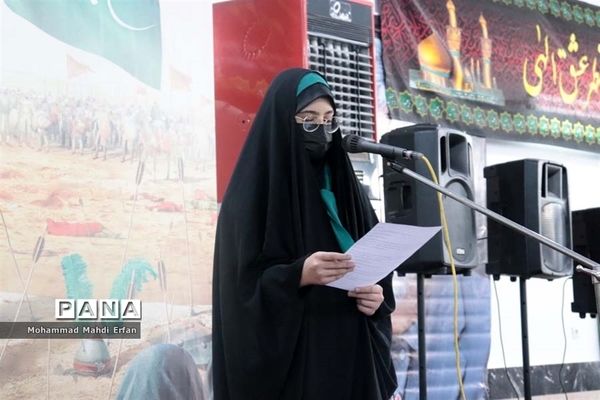 برگزاری همایش دختران بانوی بهشت ویژه دانش‌آموزان عضو سازمان دانش‌آموزی در آباده