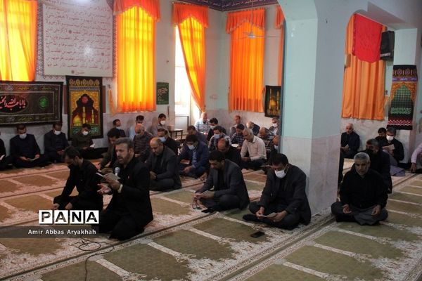 مراسم پر فیض زیارت عاشورا در اداره کل آموزش و پرورش استان بوشهر