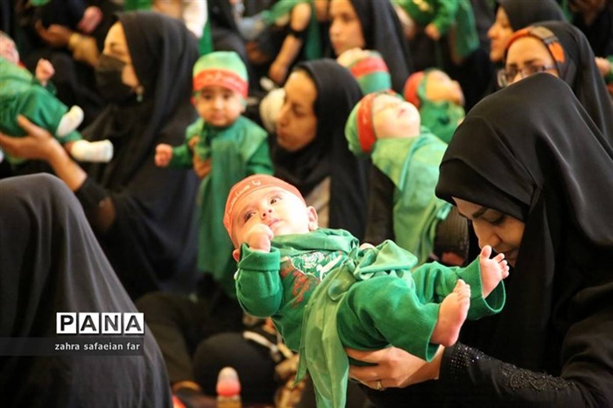 همایش شیر خوارگان حسینی در شهرستان درمیان/فیلم