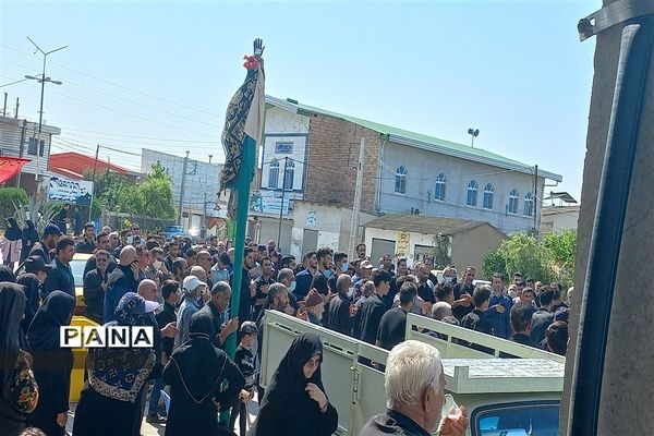 مراسم علم گردانی در میاندورود