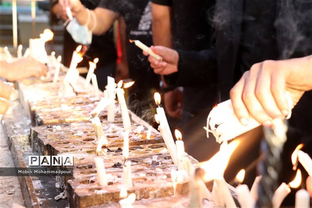 آیین شمع‌گذاری تاسوعای حسینی در تبریز /فیلم