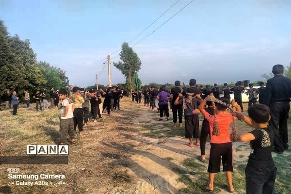 عزاداری عاشورا حسینی در روستای دلمرز