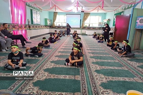 برگزاری مراسم عزاداری و هیات دانش‌آموزی مدرسه قائم شهرستان رباط‌کریم