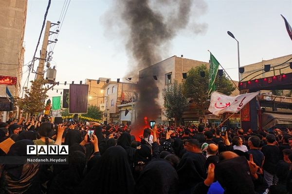 مراسم عزاداری عاشورای حسینی در شهرستان بهارستان