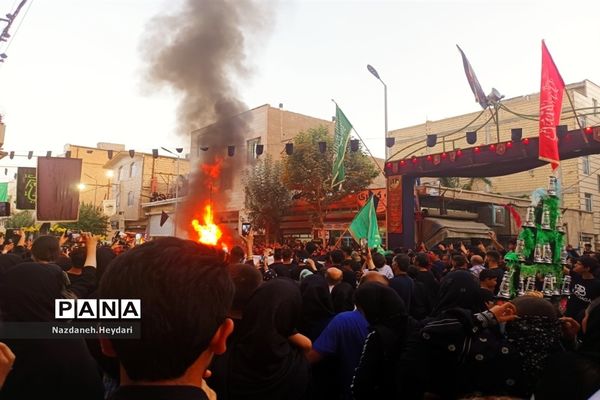 مراسم عزاداری عاشورای حسینی در شهرستان بهارستان