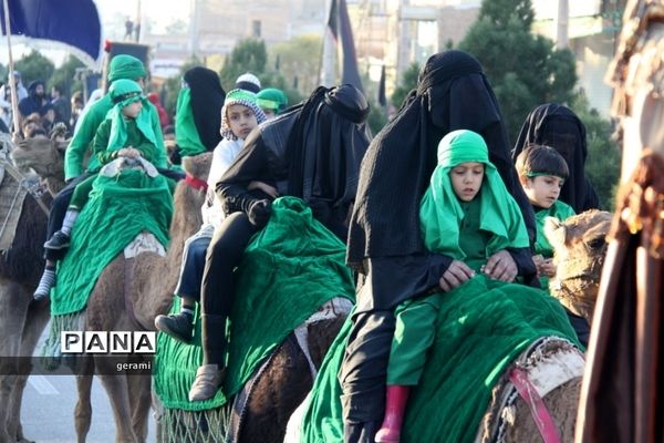 برگزاری آیین سقایی، سقاخوانی و کُتَل کودکان در روز عاشورا در نوش آباد