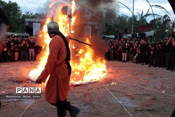 آیین خیمه‌سوزان و شام غریبان درآباده