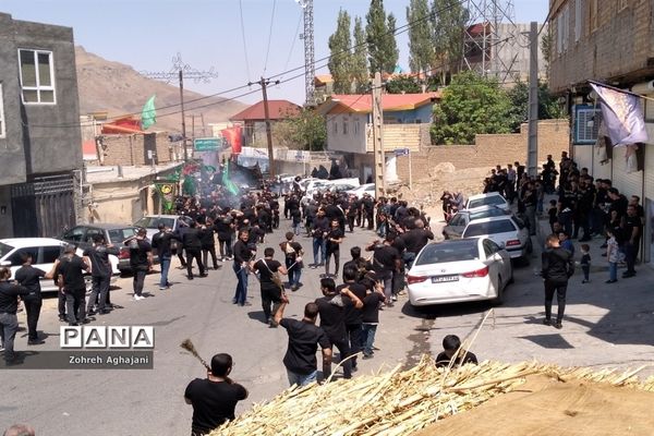 عزاداری مردم روستای بیدهند قم در ایام محرم