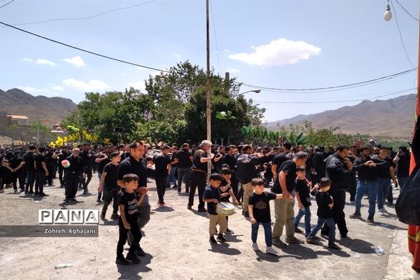 عزاداری مردم روستای بیدهند قم در ایام محرم