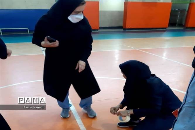 آزمون عملی دانشآموزان داوطلب رشته تربیتبدنی هنرستان معصومیه منطقه ۱۳