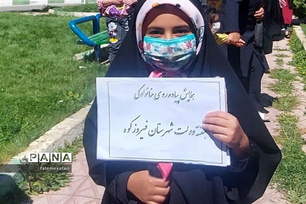 برگزاری همایش پیاده‌روی به مناسبت هفته دولت در  شهرستان فیروزکوه