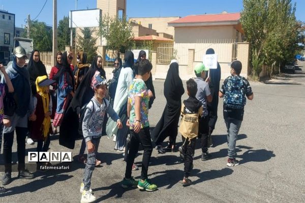 برگزاری همایش پیاده‌روی به مناسبت هفته دولت در  شهرستان فیروزکوه