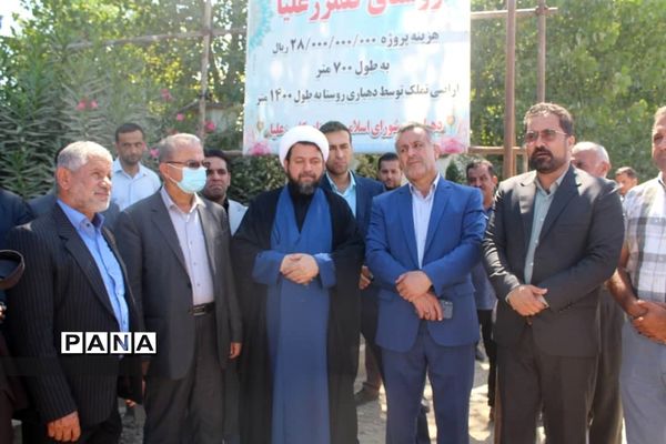 افتتاحیه طرح‌های هادی و کلنگ‌زنی در محمودآباد