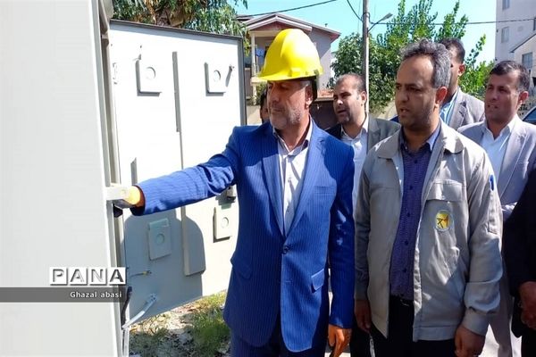 آیین افتتاح پروژه رفع ضعف ولتاژ نسیم ۱۵ شهرستان محمودآباد