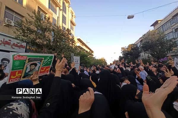 تجمع اعتراض‌آمیز در پاسخ اهانت به همسر و دختر شهید‌منصور خادم صادق در شیراز