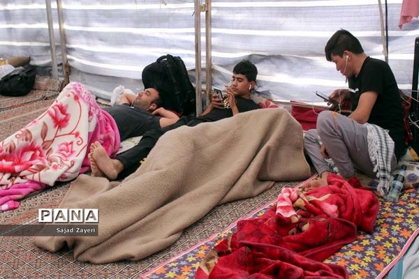 بازدید مدیر سازمان دانش‌آموزی خوزستان از موکب اربعینی آموزش و پرورش استان در پایانه مرزی شلمچه