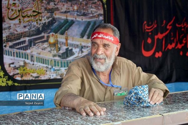 بازدید مدیر سازمان دانش‌آموزی خوزستان از موکب اربعینی آموزش و پرورش استان در پایانه مرزی شلمچه