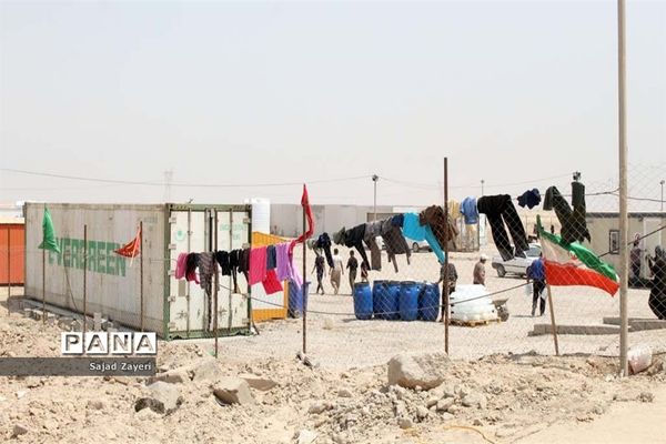 بازدید مدیر سازمان دانش‌آموزی خوزستان از موکب اربعینی آموزش و پرورش استان در پایانه مرزی شلمچه