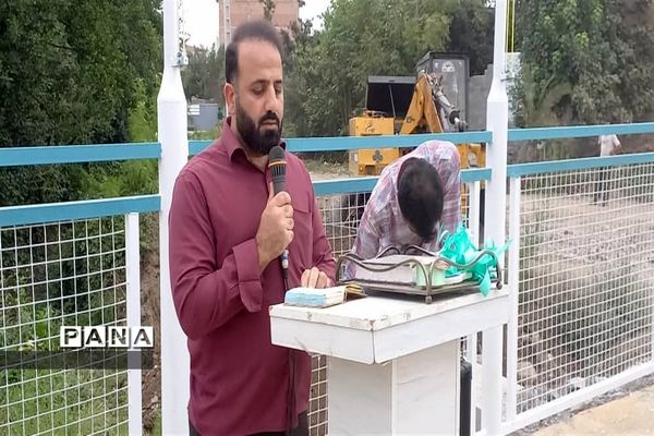 افتتاح پل بتنی در محمودآباد