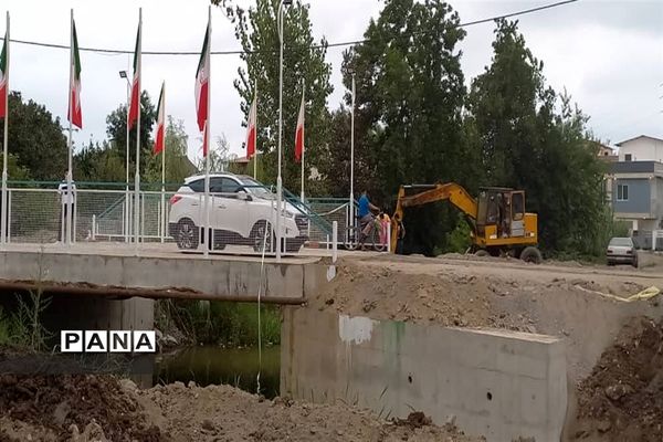 افتتاح پل بتنی در محمودآباد