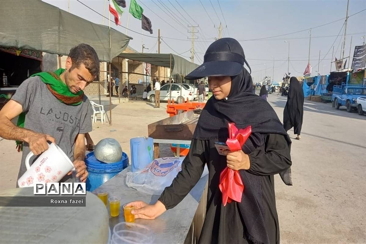 خدمت‌رسانی مواکب خدام اربعین حسینی در مرز شلمچه