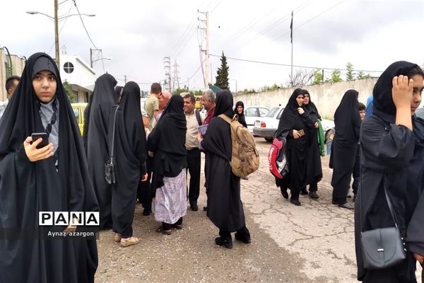 بدرقه زائران اربعین حسینی در قائمشهر