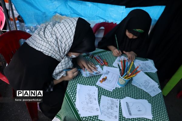 پیاده‌روی جاماندگان اربعین و برپایی موکب فرزندان حاج قاسم