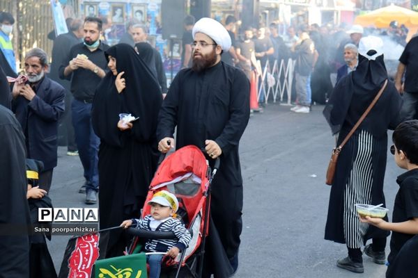 پیاده‌روی جاماندگان اربعین و برپایی موکب فرزندان حاج قاسم