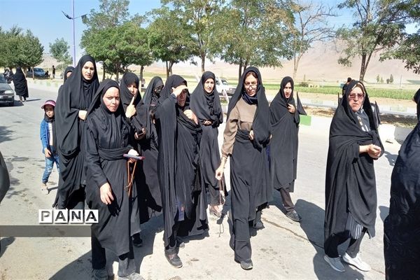 پیاده‌روی جاماندگان اربعین در شهرستان فریدن- استان اصفهان