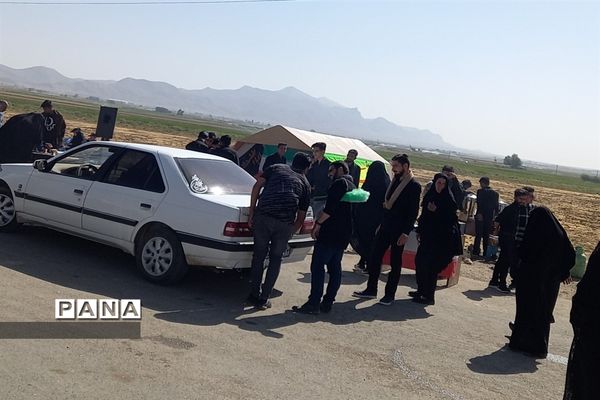 پیاده‌روی جاماندگان اربعین در شهرستان فریدن- استان اصفهان