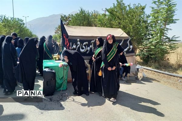 پیاده‌روی جاماندگان اربعین در شهرستان فریدن- استان اصفهان
