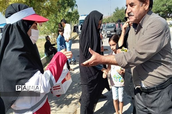 پیاده‌روی جاماندگان اربعین در شهرستان فریدن- استان اصفهان