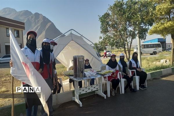 پیاده‌روی جاماندگان اربعین در شهرستان فریدن- استان اصفهان