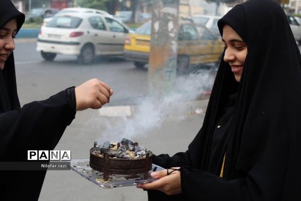 برپایی موکب جاماندگان اربعین در ساری