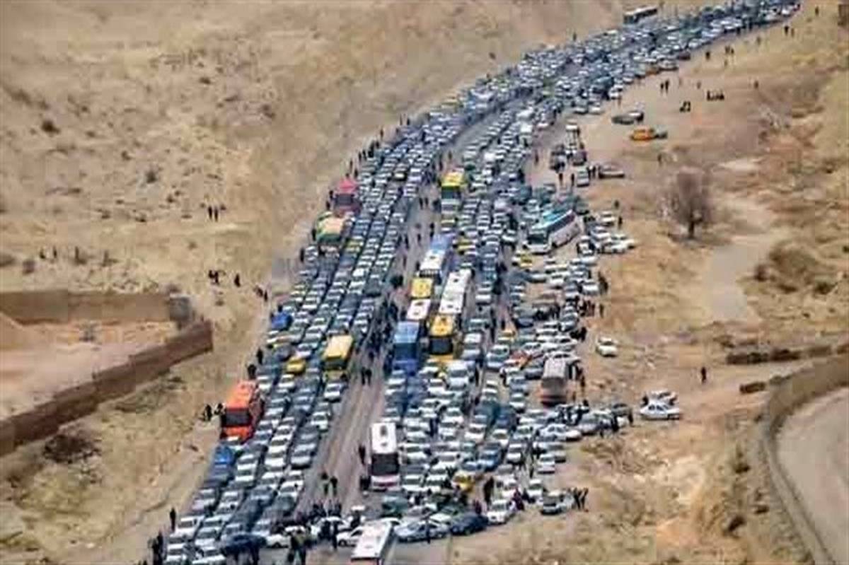 ترافیک در مسیر رفت‌و برگشت پایانه مرزی مهران سنگین است