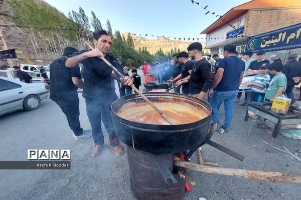 پیاده‌روی جاماندگان اربعین در بلده