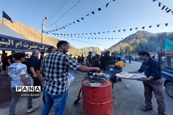 پیاده‌روی جاماندگان اربعین در بلده
