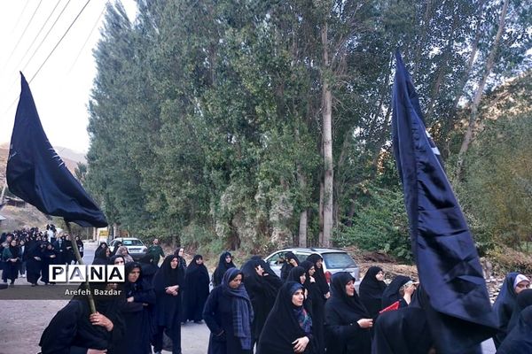 پیاده‌روی جاماندگان اربعین در بلده