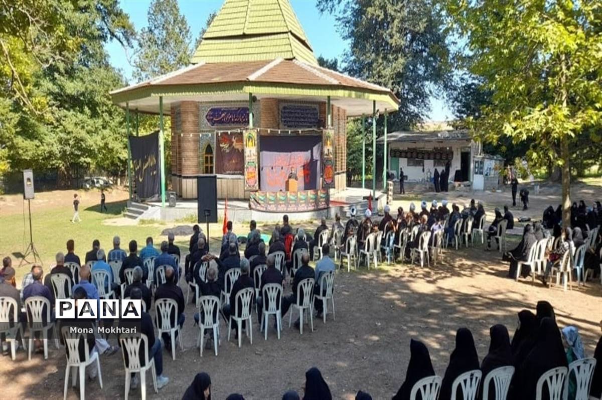 مراسم راهپیمایی جاماندگان اربعین در روستای دارابکلا میاندورود