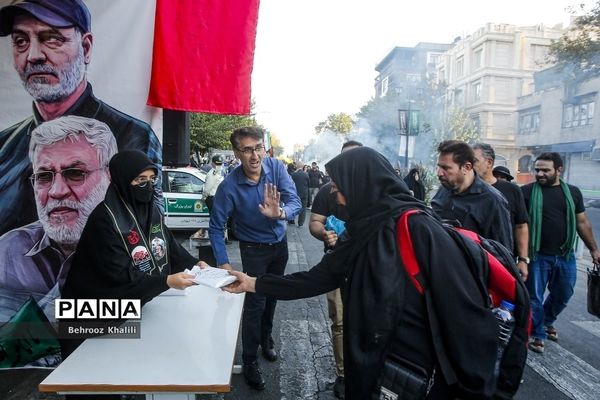 موکب فرزندان حاج قاسم در راهپیمایی اربعین حسینی-تهران