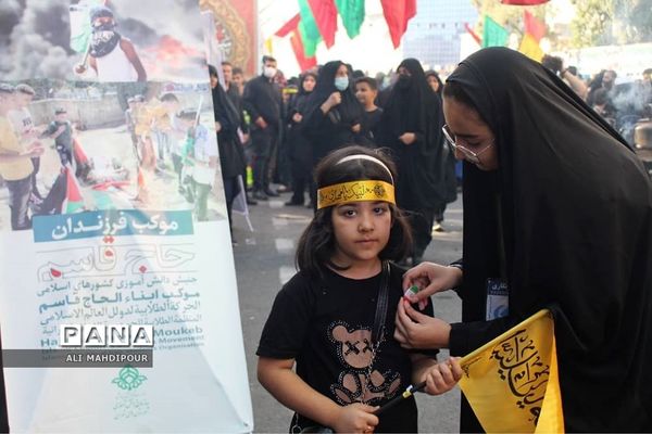 موکب فرزندان حاج قاسم، به همت سازمان دانش‌آموزی شهرستان‌های  تهران
