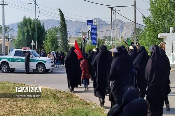 راهپیمایی عظیم جاماندگان اربعین حسینی (ع) در فورگ- استان فارس