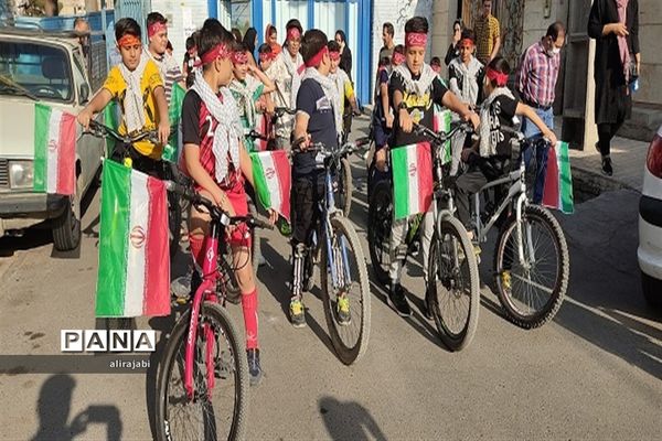 همایش دوچرخه‌سواری دانش‌آموزی به‌مناسبت هفته دفاع مقدس در منطقه کهریزک