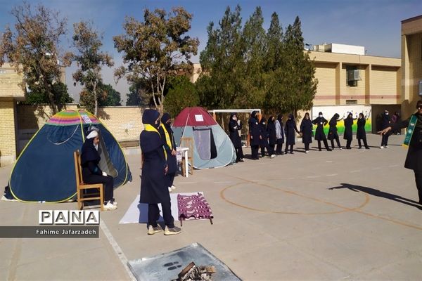 بیست و چهارمین مانور سراسری زلزله و ایمنی مدارس در آموزشگاه مختارنامه یک