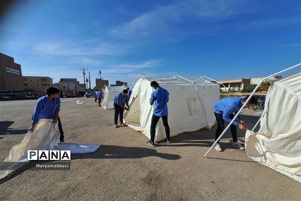 برگزاری پیش مانور عملیاتی بیست و چهارمین مانور سراسری زلزله و ایمنی در اهواز