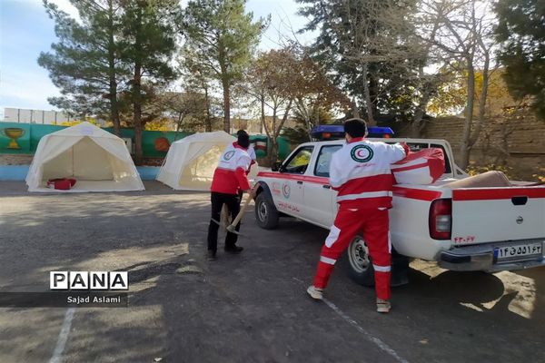 بیست و چهارمین مانور سراسری زلزله و ایمنی مدارس در اقلید استان فارس