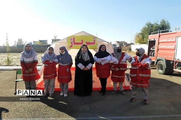 مانور سراسری زلزله در پاکدشت