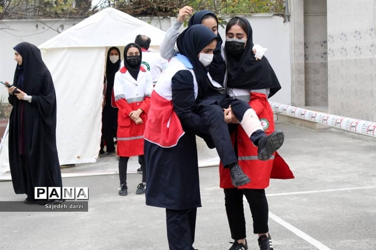 ‌مانور سراسری زلزله در شهرستان بابل