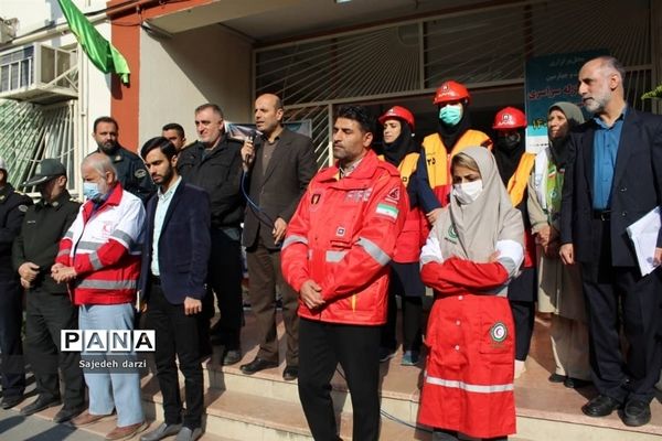 ‌مانور سراسری زلزله در شهرستان بابل